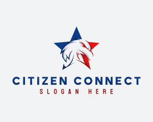 Citizenship - Patriotic Eagle Star logo design
