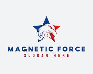 Patriotic Eagle Star logo design