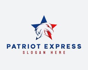 Patriotic Eagle Star logo design