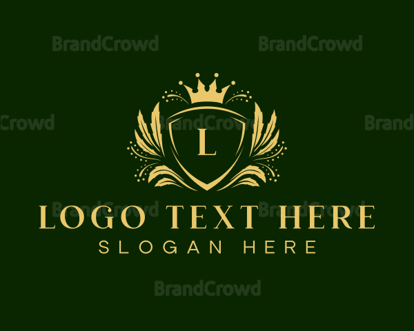 Floral Luxury Crown Logo