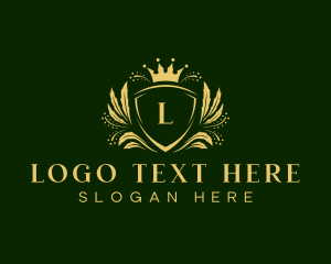 Decorative - Floral Luxury Crown logo design