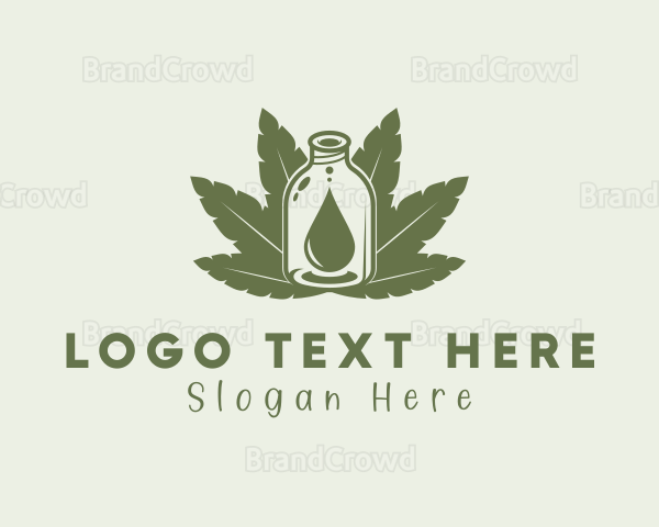 Marijuana Extract Bottle Logo