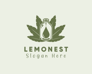 Extract - Marijuana Extract Bottle logo design