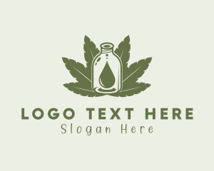 Marijuana Extract Bottle Logo