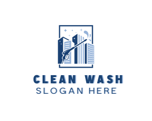 Washer - Building Pressure Washer logo design