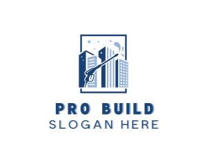 Building Pressure Washer logo design