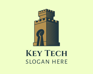 Tower Key Hole logo design