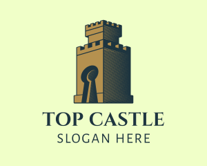 Tower Key Hole logo design