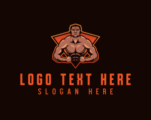 Bodybuilder - Gym Bodybuilder Fitness logo design
