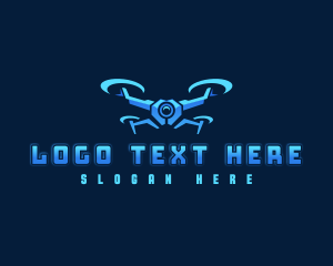 Logistics - Drone Propeller Surveillance logo design