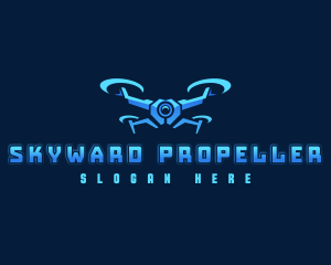 Drone Propeller Surveillance logo design