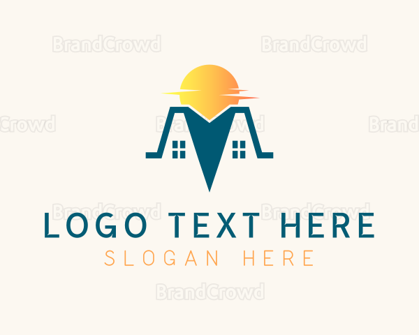 Roof Home Builder Logo