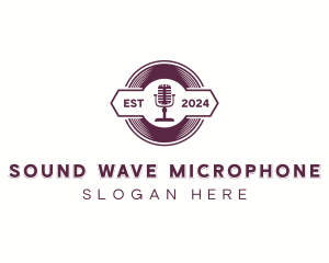 Microphone - Microphone Radio Record logo design