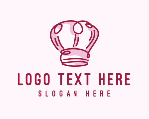 Kitchen - Toque Hat Restaurant Cook logo design