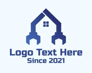 Home Renovation - House Wrench Repair logo design