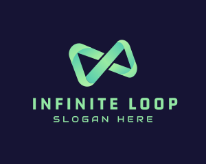 Loop - Infinity Gradient Loop logo design