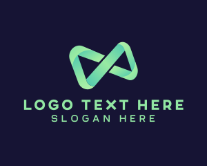 Exchange - Infinity Gradient Loop logo design