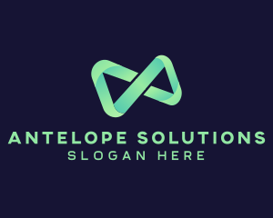 Infinity Gradient Loop logo design