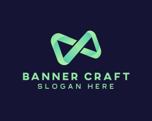 Infinity Gradient Loop logo design