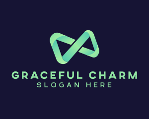 Infinity Gradient Loop logo design