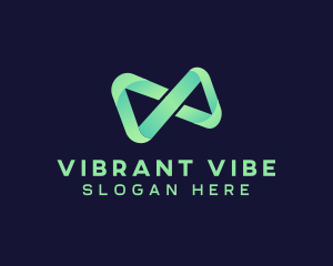 Infinity Gradient Loop logo design