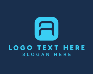 App - Business Tech Letter A logo design