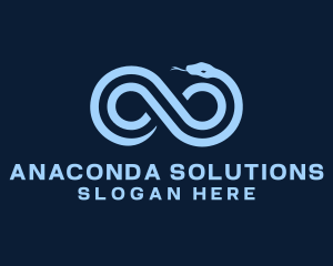 Anaconda - Infinity Wild Snake logo design