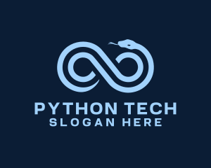 Python - Infinity Wild Snake logo design