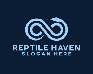 Herpetology - Infinity Wild Snake logo design