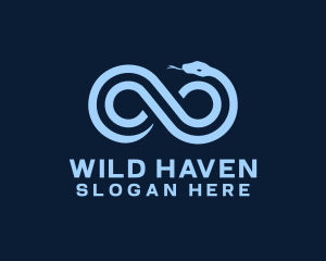 Infinity Wild Snake logo design