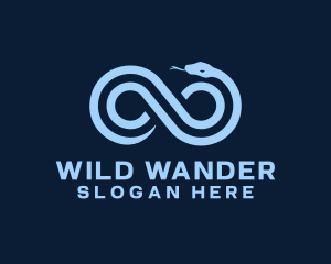 Infinity Wild Snake logo design