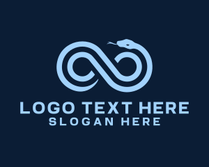 Python - Infinity Wild Snake logo design