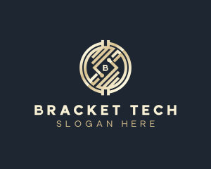 Tech Cryptocurrency Fintech logo design