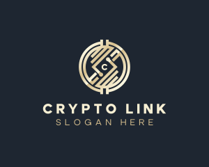 Crypto Currency Fintech logo design