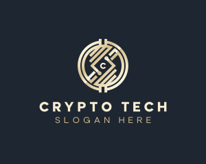 Crypto - Crypto Currency Fintech logo design