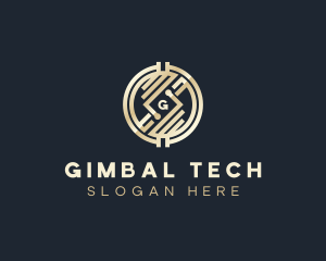 Tech Cryptocurrency Fintech logo design