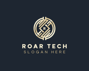 Tech Cryptocurrency Fintech logo design