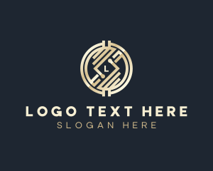 Investment - Crypto Currency Fintech logo design