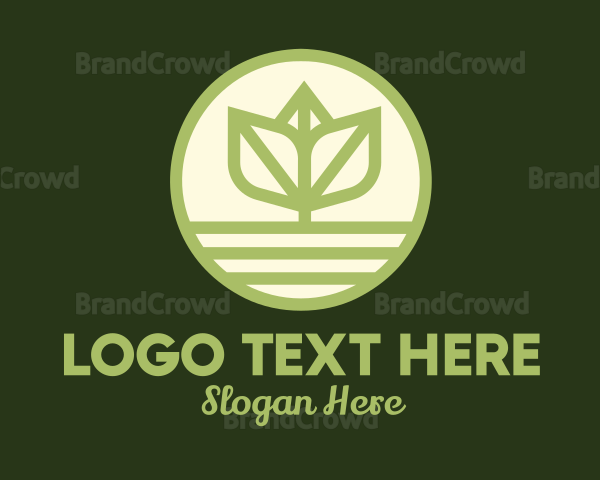 Leaf Stalk Ground Logo
