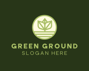 Ground - Leaf Stalk Ground logo design