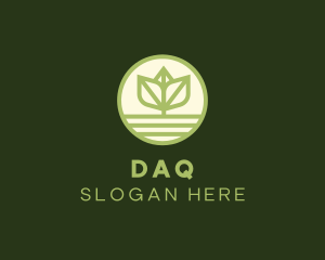 Vegan - Leaf Stalk Ground logo design
