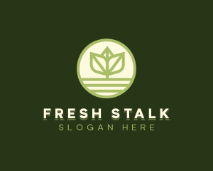 Natural Plant Sprout logo design