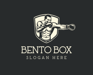 Vintage Boxing Punch logo design