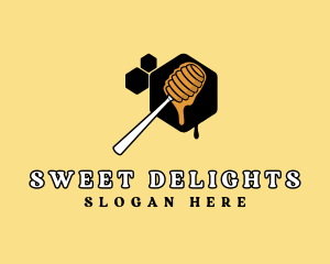 Hexagon Sweet Honey logo design