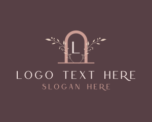 Salon - Elegant Beauty Floral Boutique logo design
