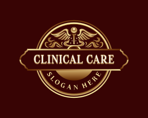 Clinical - Luxury Caduceus Pharmacy logo design