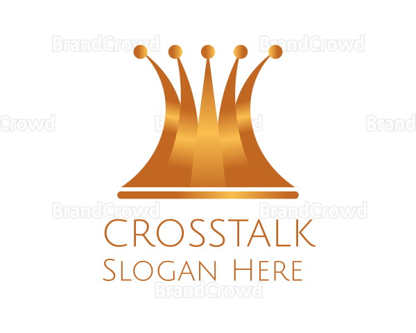 Bronze Luxury Crown Logo