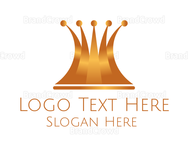 Bronze Luxury Crown Logo