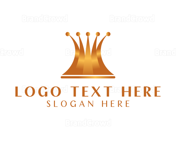 Bronze Luxury Crown Logo