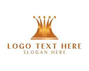 Bronze Luxury Crown Logo